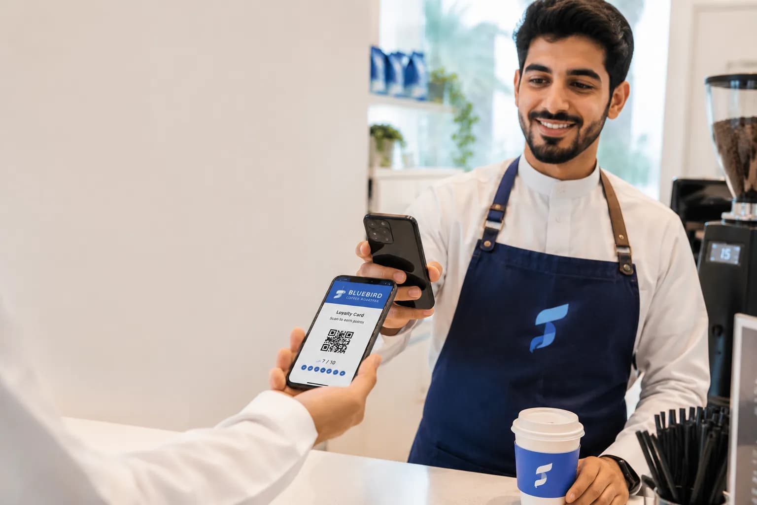 One scan at your counter, and it's in their wallet.